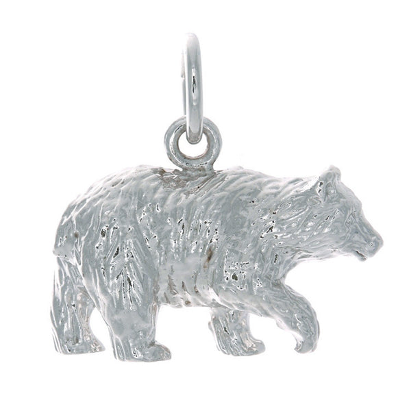 Sterling Silver Bear Charm | Whistler Wildlife Keepsake | 2 Sizes