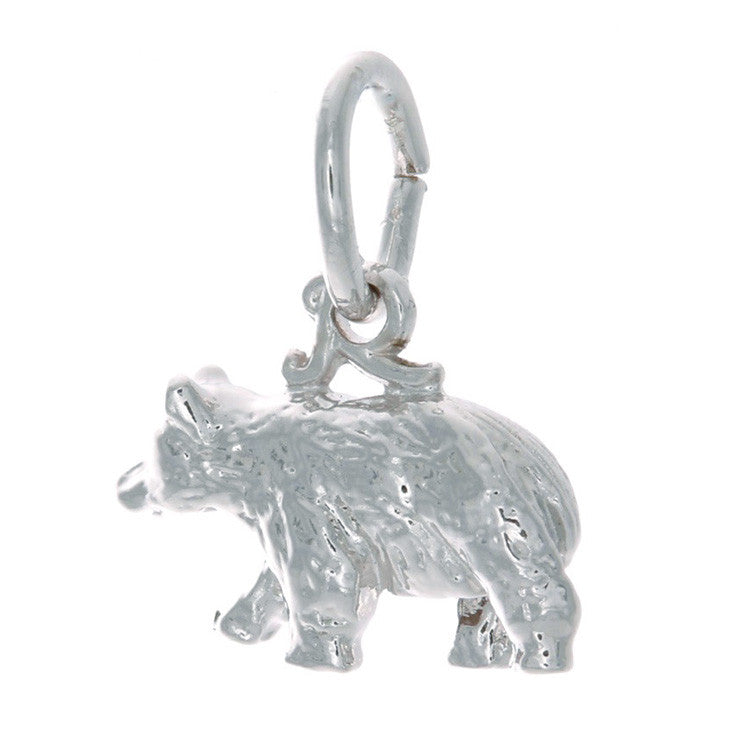 Sterling Silver Bear Charm | Whistler Wildlife Keepsake | 2 Sizes