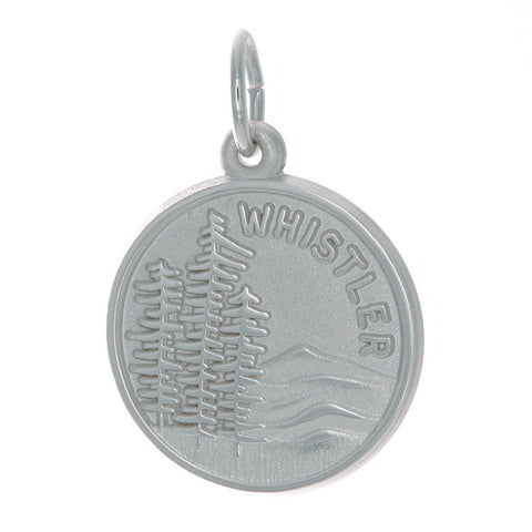 Sterling Silver Whistler Scene Charm