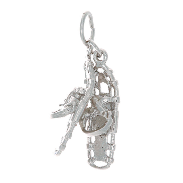Sterling Silver Snowshoes Charm | Whistler Mountain Keepsake