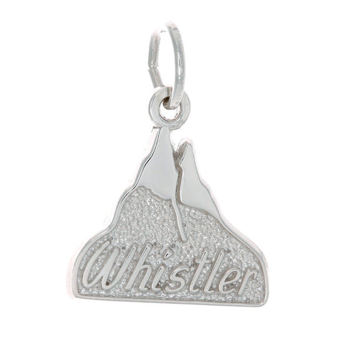 Sterling Silver Whistler Mountain Charm