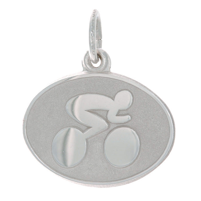 Sterling Silver Cyclist Charm | Whistler Mountain Bike Keepsake
