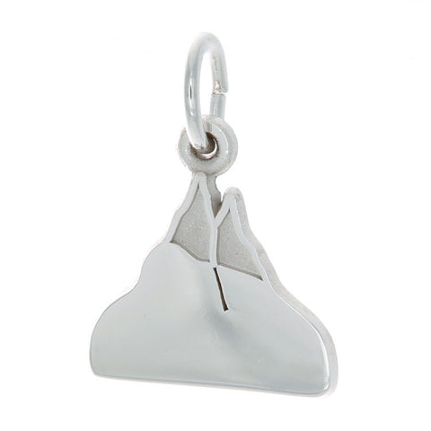 Sterling Silver Mountain Charm