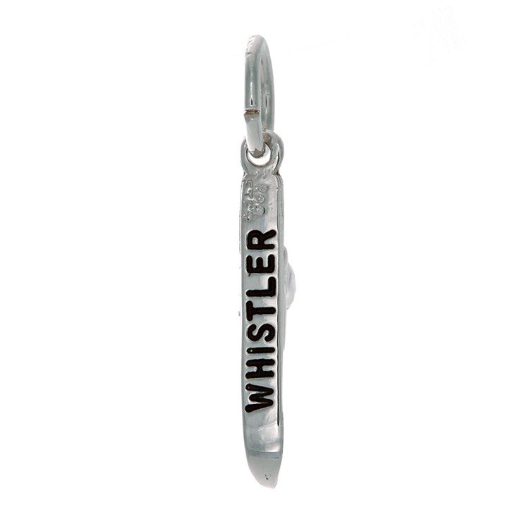 Sterling Silver Ski & Boot Charm | Whistler Mountain Keepsake