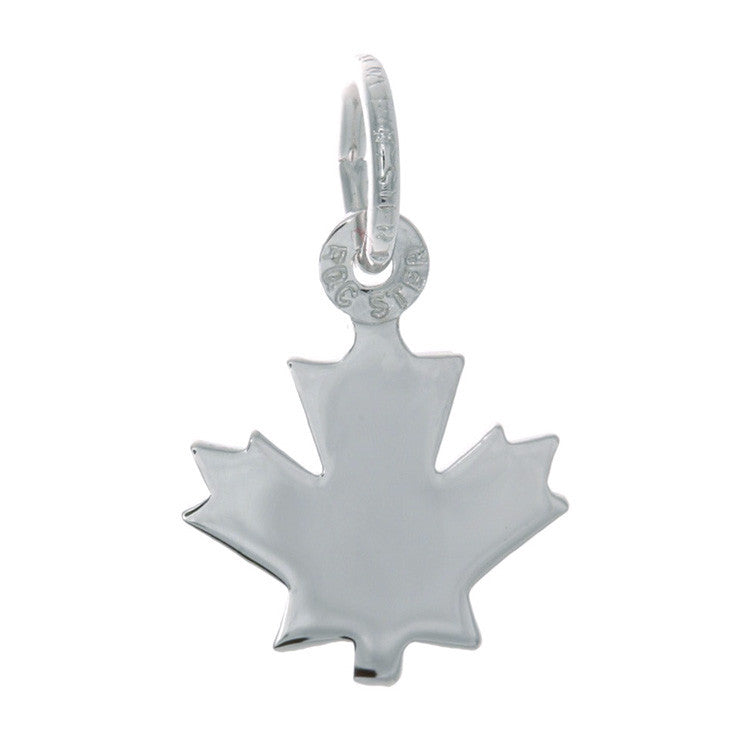Sterling Silver Centennial Maple Leaf Charm | Small | Canadian Keepsake