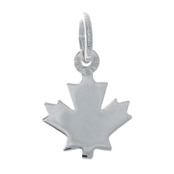 Sterling Silver Centennial Maple Leaf Charm | Small | Canadian Keepsake