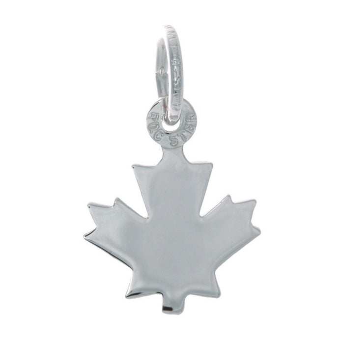 Sterling Silver Centennial Maple Leaf Charm | Small | Canadian Keepsake