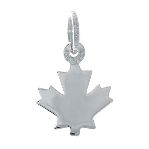 Sterling Silver Small Centennial Maple Leaf Charm