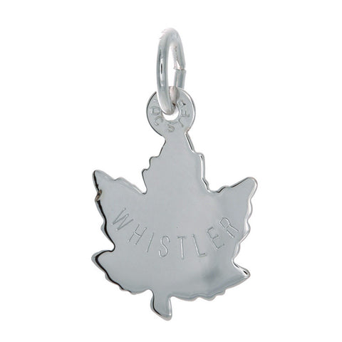 Sterling Silver Small Maple Leaf Charm