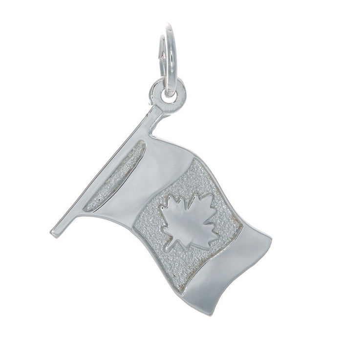 Sterling Silver Canadian Flag Charm | Proudly Canadian Keepsake