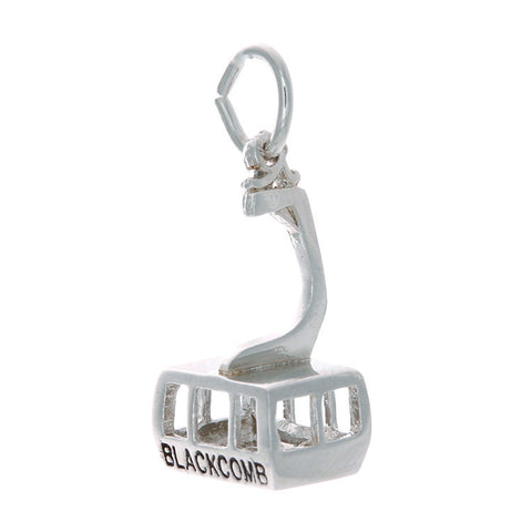 Sterling Silver Glass Bottom 'Peak2Peak' Charm