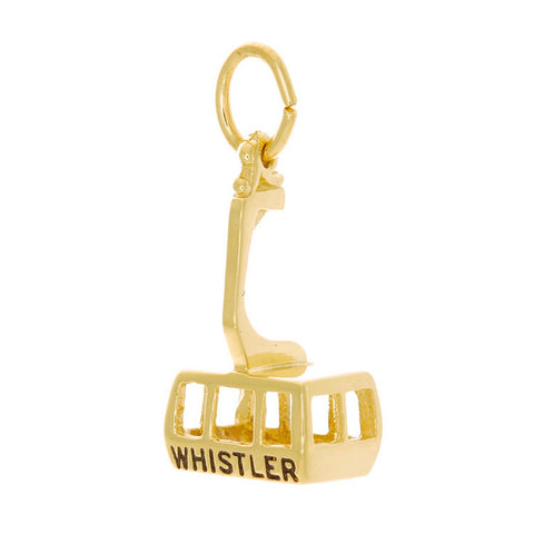 10k Yellow Gold Glass Bottom 'Peak2Peak' Charm