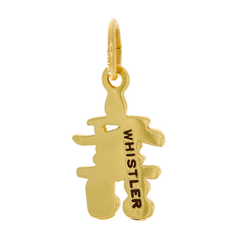 10k Yellow Gold Inukshuk Charm