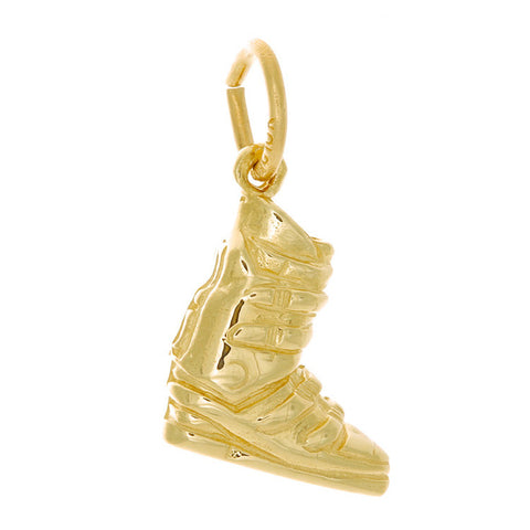 10k Yellow Gold Ski Boot Charm