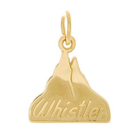 10k Yellow Gold Whistler Mountain Charm