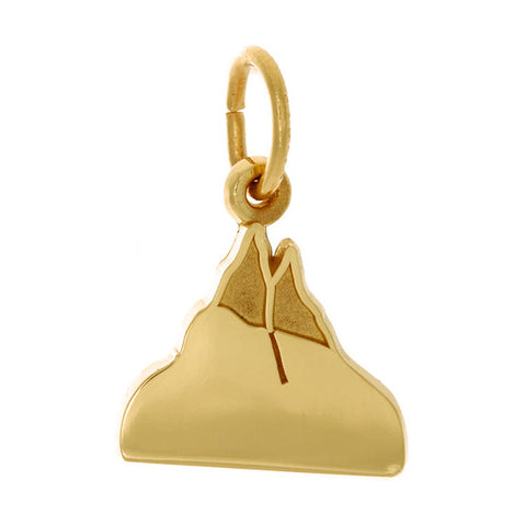 10k Yellow Gold Mountain Charm