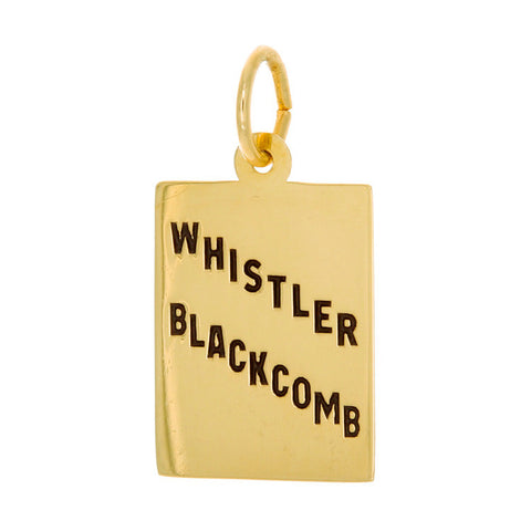 10k Yellow Gold Mountain Scene Charm
