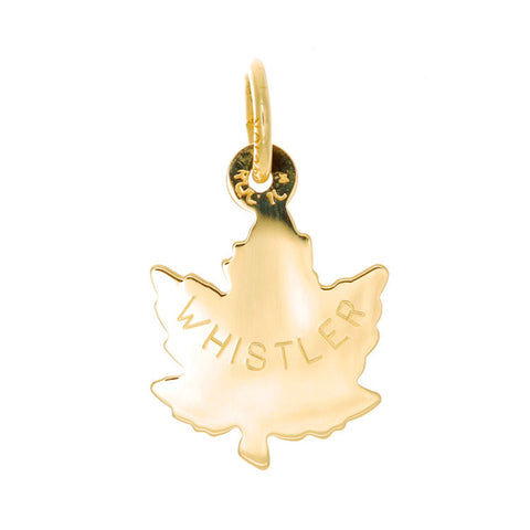 10k Yellow Gold Small Maple Leaf Charm