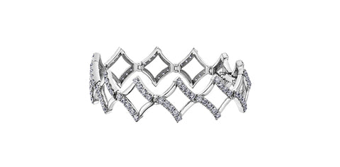 10k White Gold Diamond Bracelet