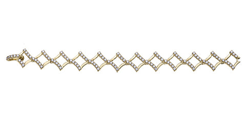 10k Yellow Gold Diamond Bracelet