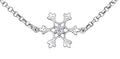 14k Canadian Diamond Snowflake Bracelet