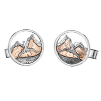 Sterling Silver Whistler Mountain Cufflinks