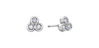 10k White Gold Diamond Cluster Stud Earrings | 0.20ct | Whistler Keepsake