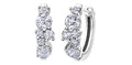 14k White Gold Canadian Diamond Huggie Earrings | 1.00cttw | VS2 Clarity | Luxury Keepsake