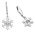 10k Canadian Diamond Snowflake Earring