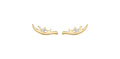 10k Canadian Diamond Antler Stud Earrings