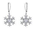 14k Canadian Diamond Snowflake Earrings