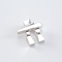 14k White Gold Inukshuk Pendant | Small, Medium & Large | Whistler Keepsake