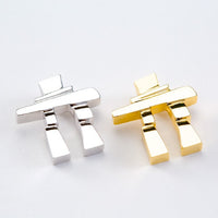 14k White Gold Inukshuk Pendant | Small, Medium & Large | Whistler Keepsake