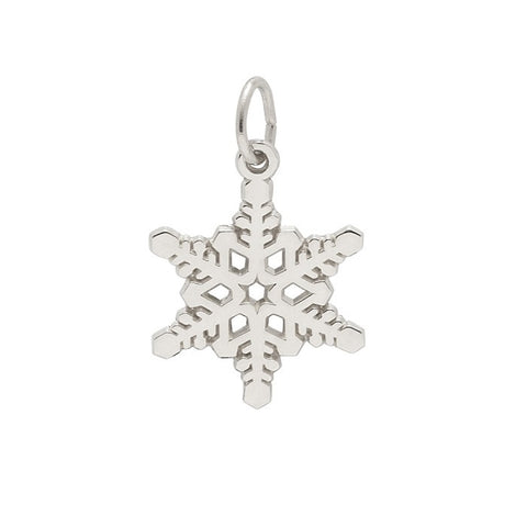 Sterling Silver Detailed Snowflake Charm