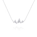 14k White Gold Diamond Whistler Mountain Necklace | Small | Whistler Blackcomb Keepsake