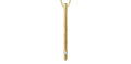 10k Yellow Gold Canadian Diamond Solitaire Bar Pendant | 0.03ct | Whistler Keepsake
