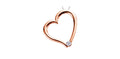 10k Rose Gold Canadian Diamond Heart Pendant | Whistler Keepsake
