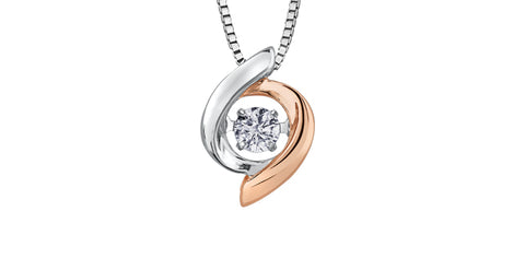 10k Gold Solitaire Diamond Pendant