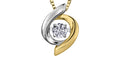 10k Yellow & White Gold Canadian Diamond Dancing Solitaire Pendant | 0.10ct | Whistler Keepsake