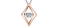 10k Rose Gold Canadian Diamond Marquise Dancing Pendant | 0.02ct | Whistler Keepsake