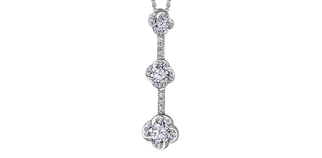 Canadian Diamond Winds Embrace Drop Pendant | Keir Fine Jewellery Whistler Keepsake