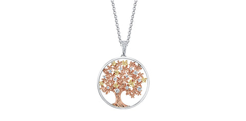 "Fall in Love" Tree of Life Diamond Pendant