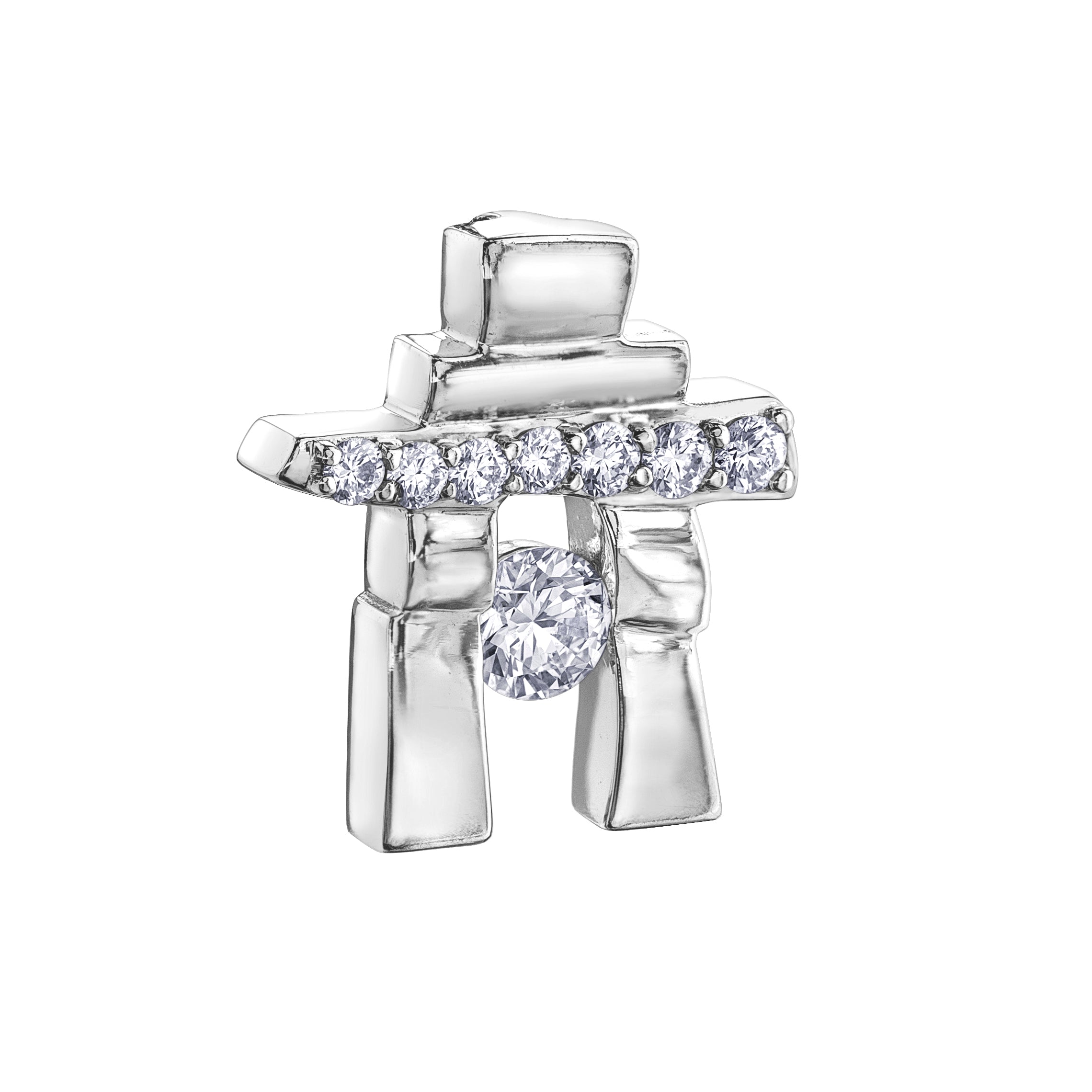 "25th Anniversary" Canadian Diamond Inukshuk Pendant