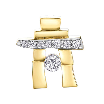 "25th Anniversary" Canadian Diamond Inukshuk Pendant
