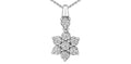 10k White Gold Diamond Snowflake Pendant | 0.20cttw | Whistler Winter Keepsake