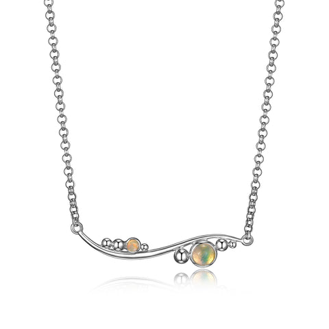 Elle - Sterling Silver "Pixie Dust" Opal Necklace