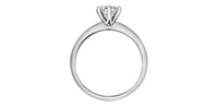 Platinum Canadian Diamond 6 Claw Solitaire Engagement Ring | Whistler Luxury Bridal