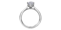 18k White Gold Canadian Diamond 6 Claw Solitaire Engagement Ring | 0.30–0.50ct | Whistler Bridal