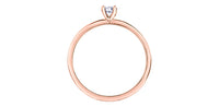 10k Rose Gold Canadian Diamond Solitaire Engagement Ring | 0.20ct | Whistler Bridal