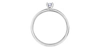 10k White Gold Canadian Diamond Solitaire Engagement Ring | 0.20ct | Whistler Bridal